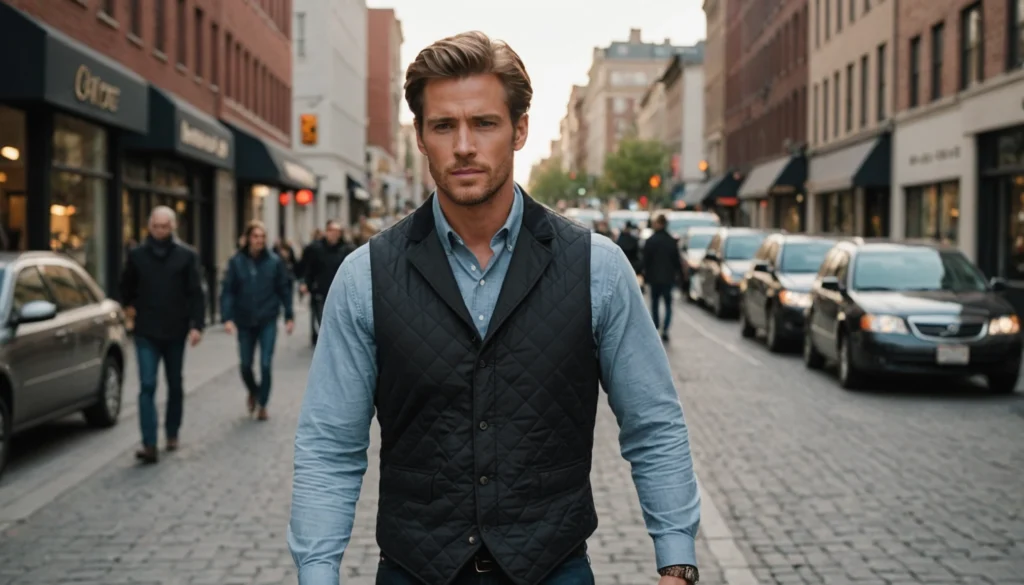 gilet sans manche matelassé homme