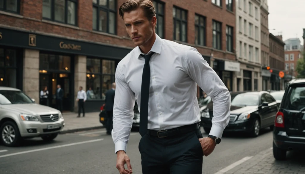 tenue avec chemise blanche